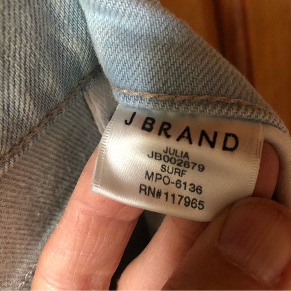 JBrand Julia High-Rise Flare in Surf Sz 27 - Picture 7 of 15